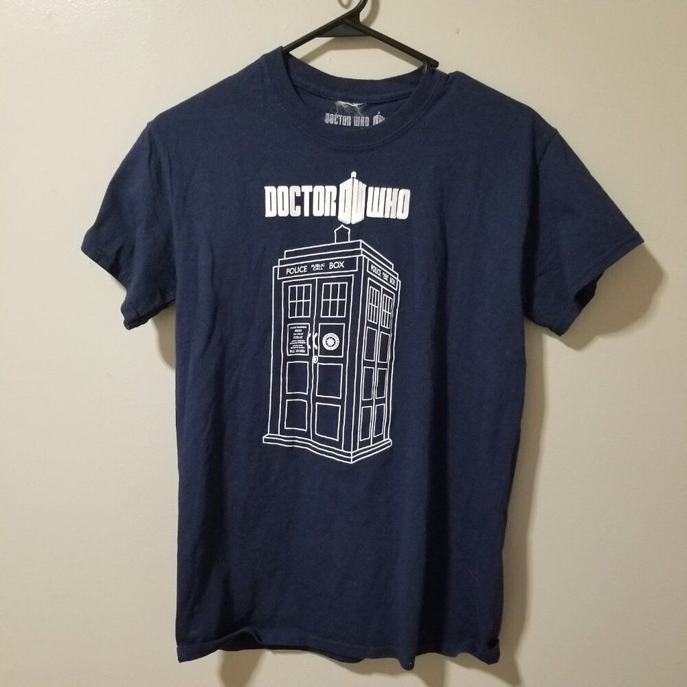 Doctor Who Tardis Phone Box Ripple Junction Blue T Shirt S